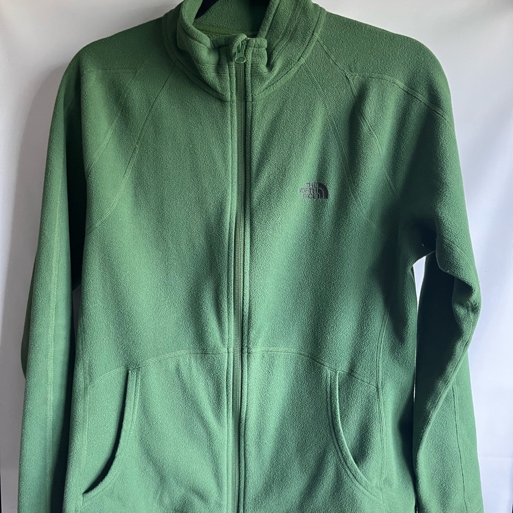 The North Face woman’s Green Full-Zip Fleece Jacket large